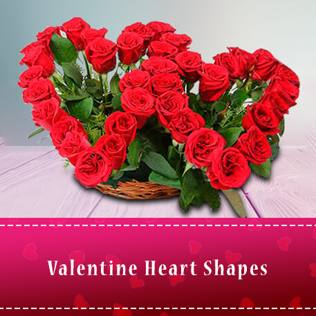 Best Valentine heart shape gift delivery