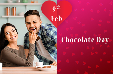 Send chocolate hampers and bouquets to her on Valentine day