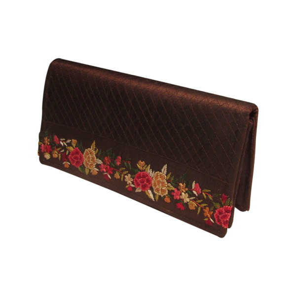Indha Craft Hand-Embroidered Partyweare Clutch Purse for Girls/Women