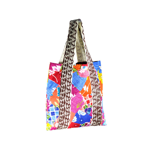 Indha Craft Cotton Patchwork Multicolour Shopping/Grocery Carry Bag