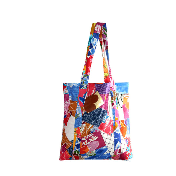 Indha Craft Multicolour Cotton Patchwork Stylish Shopping Bag/Grocery Carry Bag