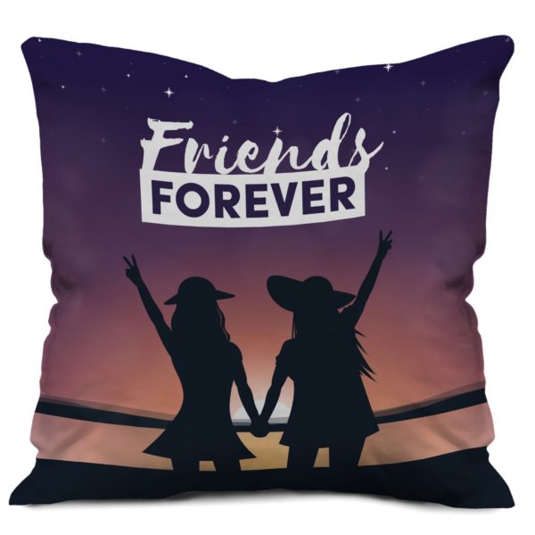 Girls holding hands friend forever cushion