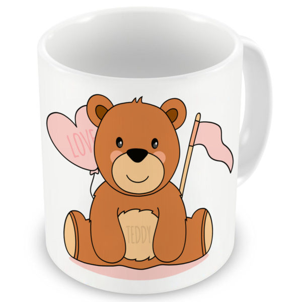 Teddy Bear Happy Birthday Printed Ceramic Mug