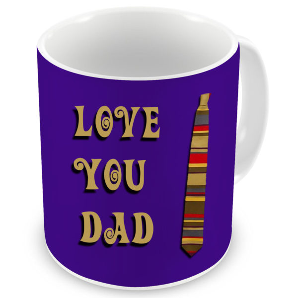 I Love you Dad Tie Printed Ceramic Coffee Mug
