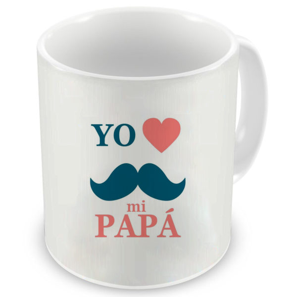 Yo Love Papa Text Printed Ceramic Coffee Mug