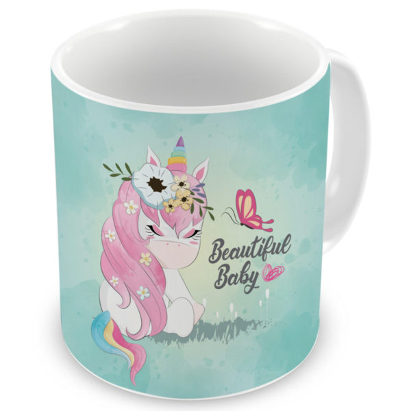 Beautiful Baby Quote Printed Ceramic Mug for Little Sister