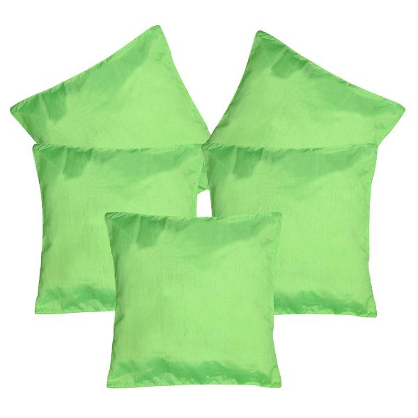 Indha Craft Neon Green Decorative Cushion Covers (40cm x 40cm)