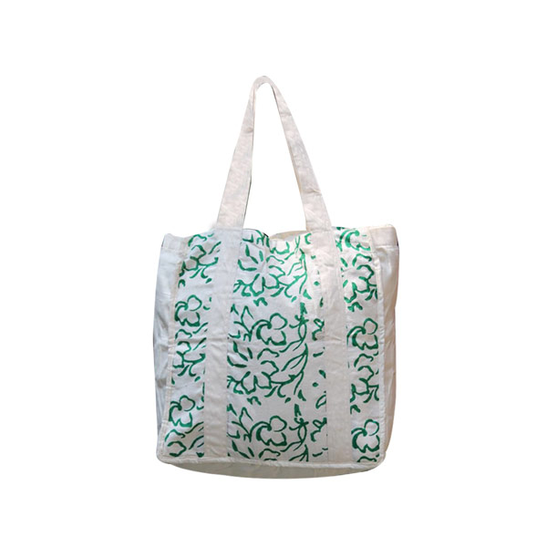 Indha Craft Hand Block Printed Cotton Vegetable Carry Bag/Grocery Bag