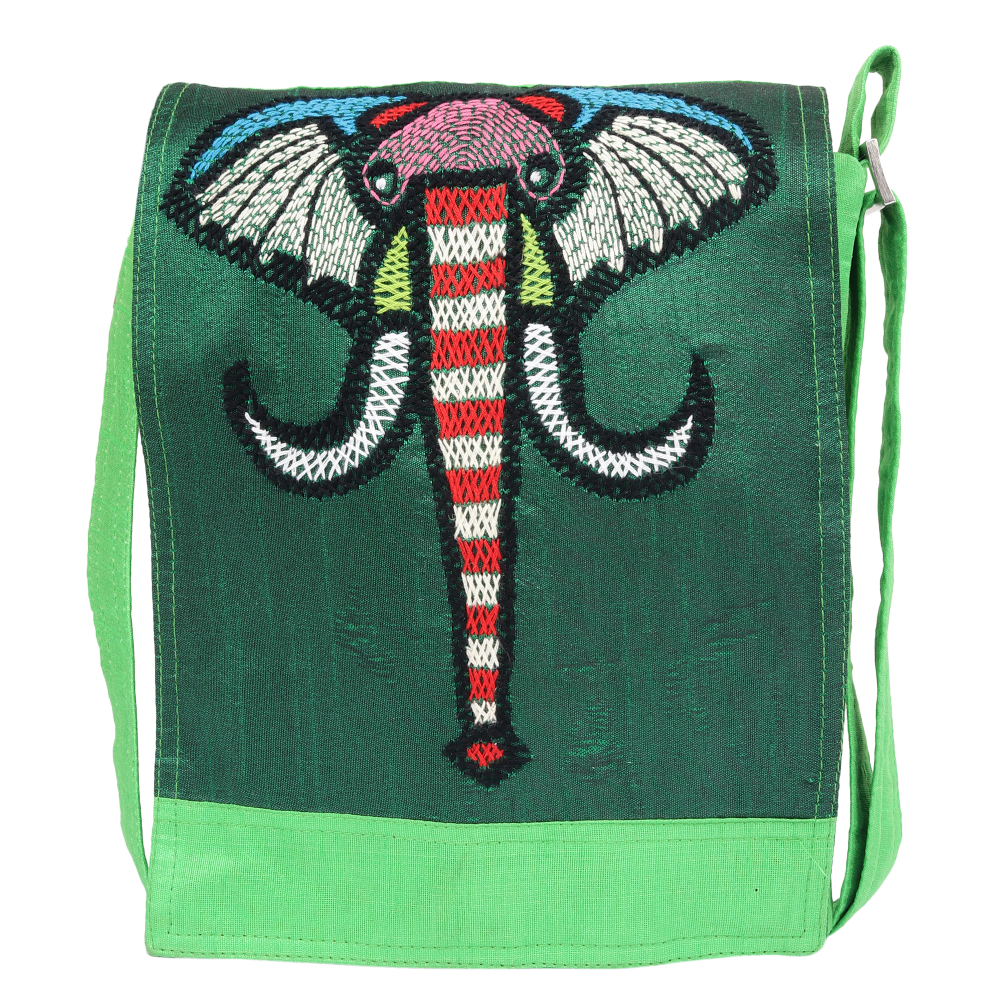 Indha Craft Elephant Embroidered Sling Bag Ideal for Girls/Women
