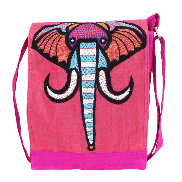 Indha Craft Kantha Work Ethnic Sling Bag For Girls/Women