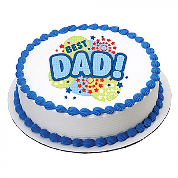 1kg Fathers Day Butterscotch Photo Cake