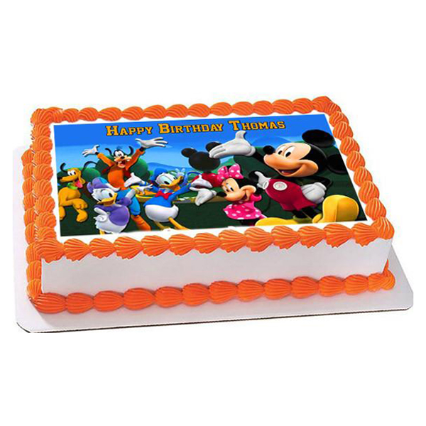 1 kg Mickey Mouse Photo Cake