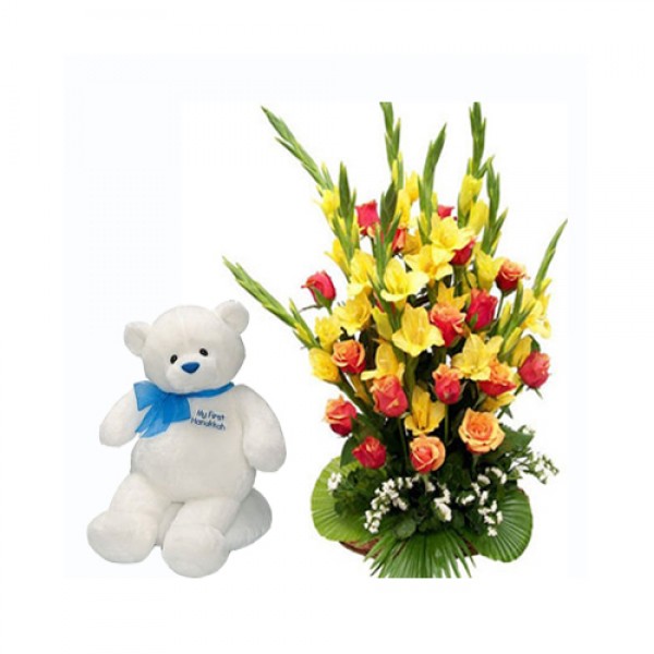 Mix Flowers with Teddy