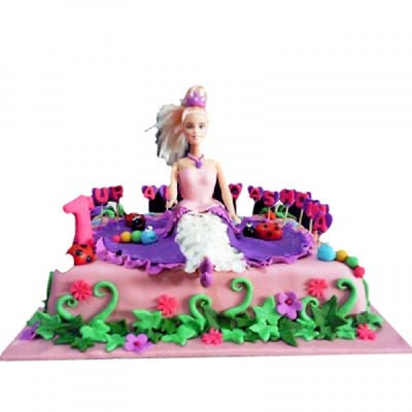 Barbie Floral Garden Cake 3kg Barbie Floral Garden Cake 3kg