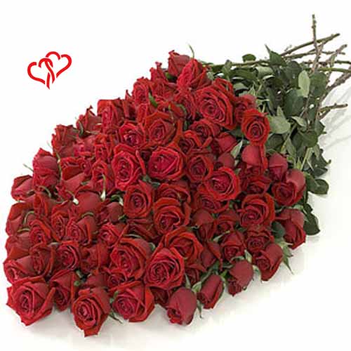 80 Red Roses Bunch 80 Red Roses Bunch