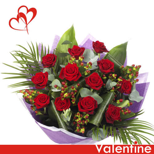 12 Red Roses- Valentine Eve