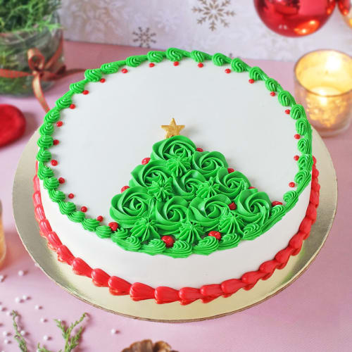 500 gm Christmas Tree Cake
