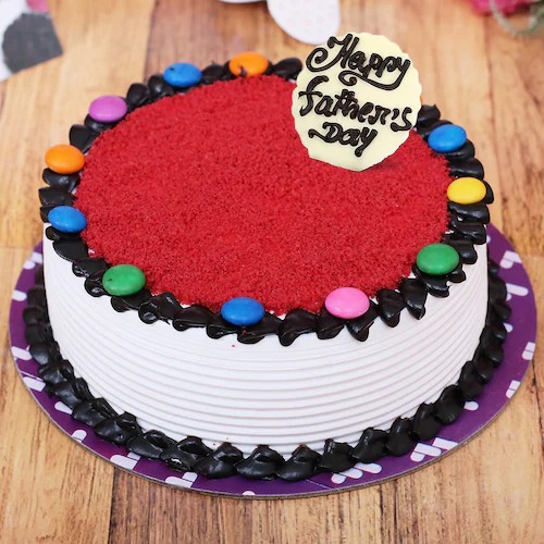 Fathers Day Special Gem Red Velvet Cake