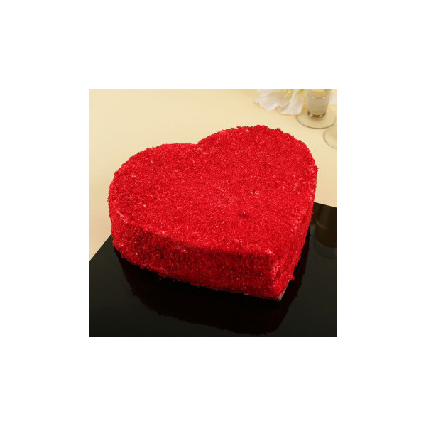 500gm heart shape red velvet cake 500gm heart shape red velvet cake
