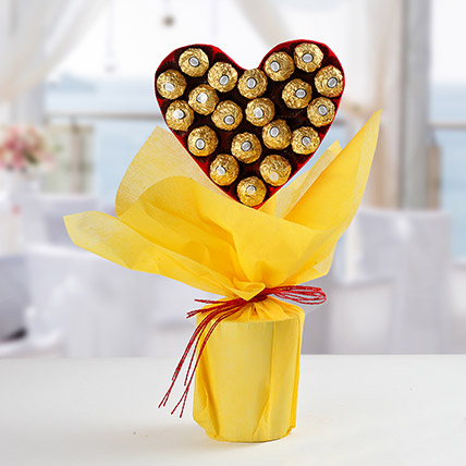 Ferrero Rocher Heart Bouquet