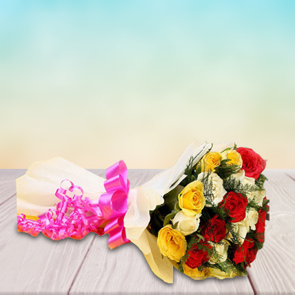 Memorable Moments A bouquet of Multicolored Roses Memorable Moments A bouquet of Multicolored Roses