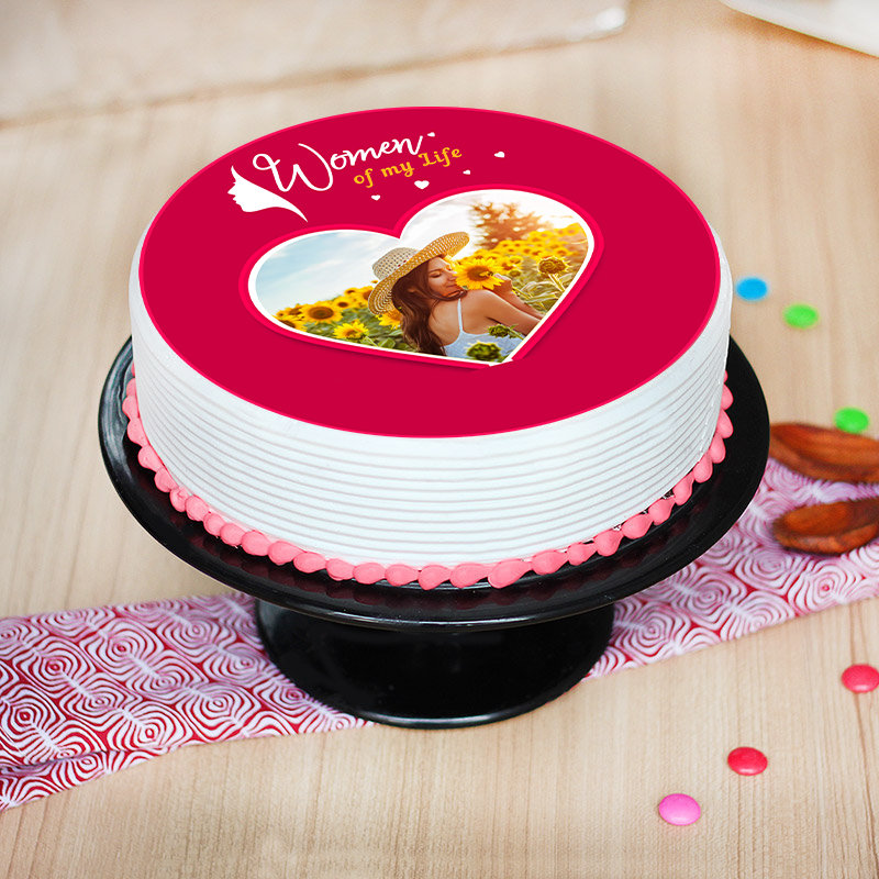 500 gm Womens Day Photo Cake 500 gm Womens Day Photo Cake