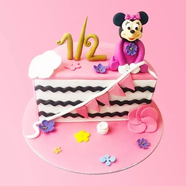 Minnie Mouse Half Year Birthday Cake (1.5 kg)
