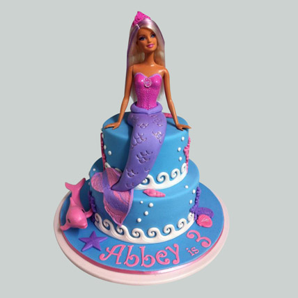 Cute Mermaid Barbie Cake 2kg