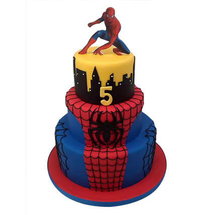 3 Tier Spiderman Cake 5kg