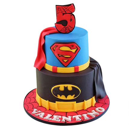 Batman N Superman Cake 3kg