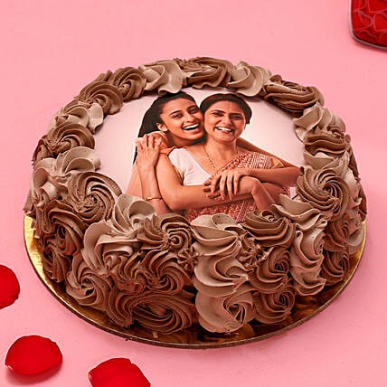 500 gm My Love Photo Chocolate Cake
