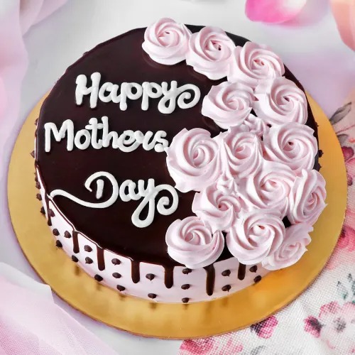 500 gm Happy Mother's Day Yummy Chocolate Cake