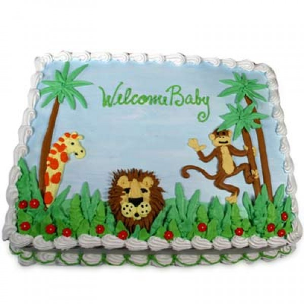 Jungle Theme Cake 2kg Jungle Theme Cake 2kg