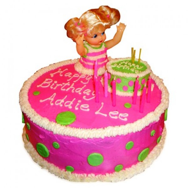 Pink Doll Birthday Cake 2kg