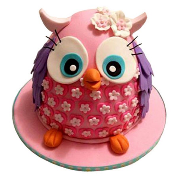 Pinki The Owl Cake