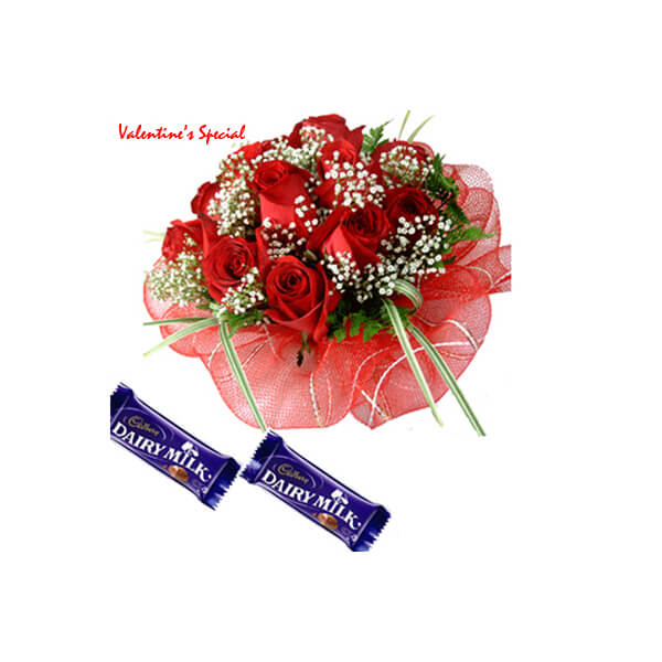 Valentine With chocolates