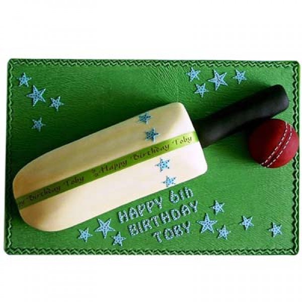 Splendid Cricket Bat & Ball Cake