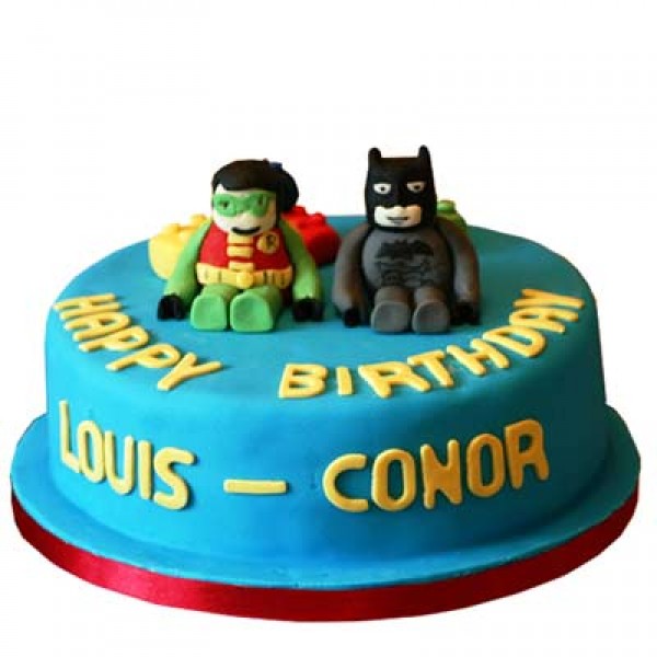 Sweet Baby Robin & Batman Cake