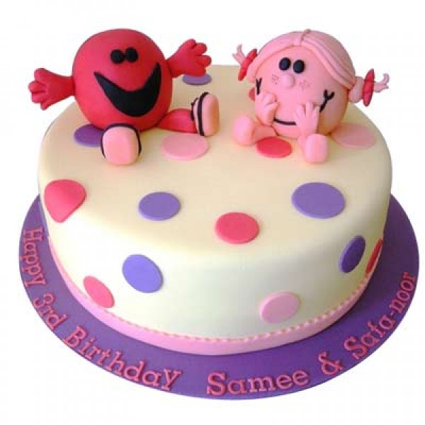 Twin Colorful Cake Twin Colorful Cake