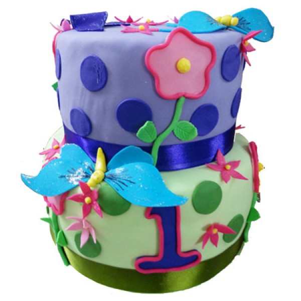 Butterfly And Flower Cake Butterfly And Flower Cake