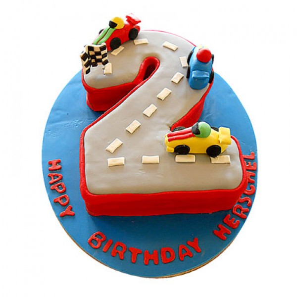 Car Race Birthday Cake 2.5kg