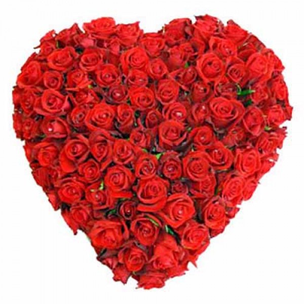 50 Red Roses Heart Shaped Basket 50 Red Roses Heart Shaped Basket