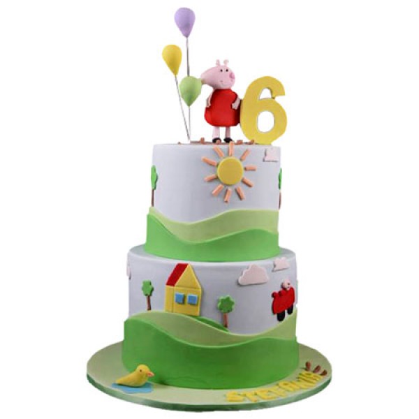 Peppa Pig House Cake Peppa Pig House Cake