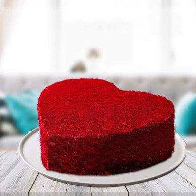 Red Velvet Heart Cake 